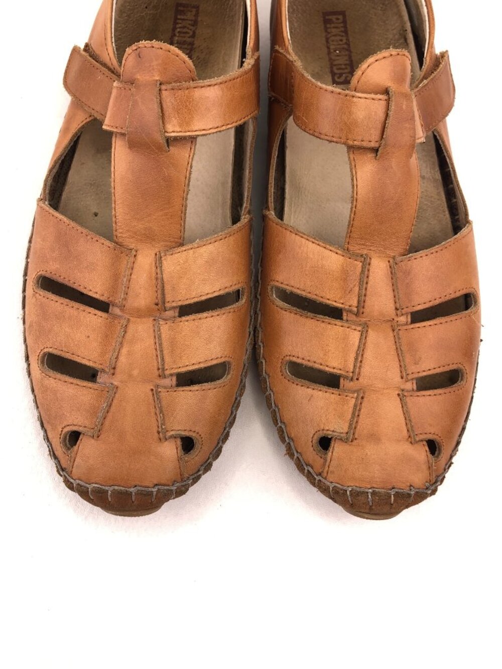 Pikolinos Jerez Brown Leather Fisherman Sandals EUR 39 - Picture 14 of 15